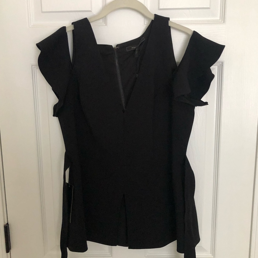 BCBGMaxAzria Ruffle-Sleeve Top
